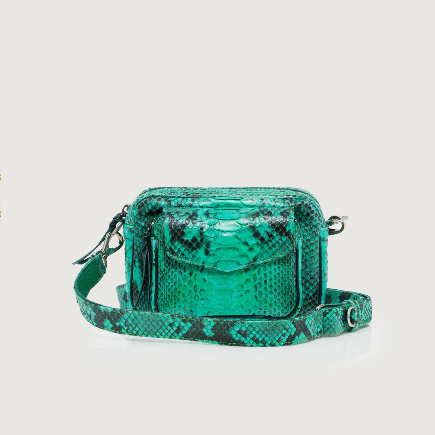 Sac Baby Charly Python Vert Tulum Claris Virot La Boutique de Mona