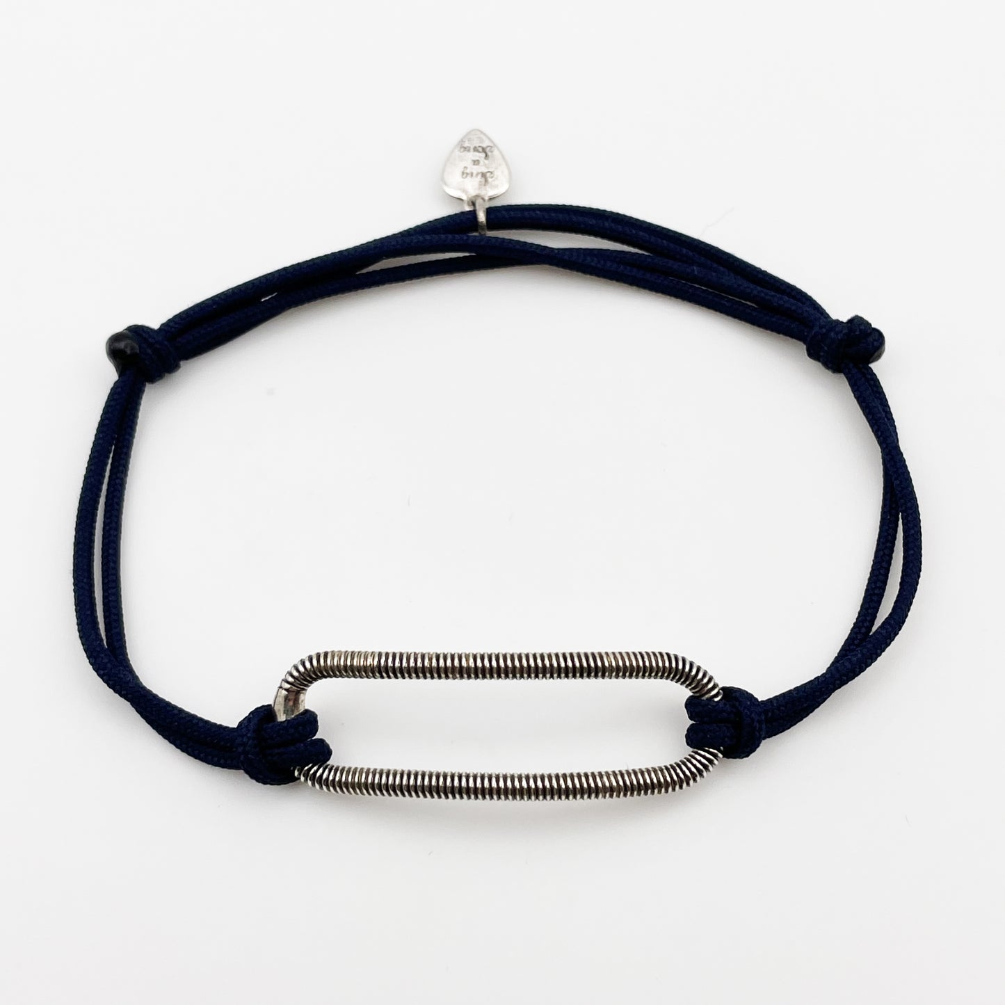 Bracelet Ovale en Corde de Basse Navy