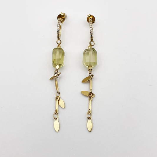 Boucles d'oreilles Lenny Quartz Lemon