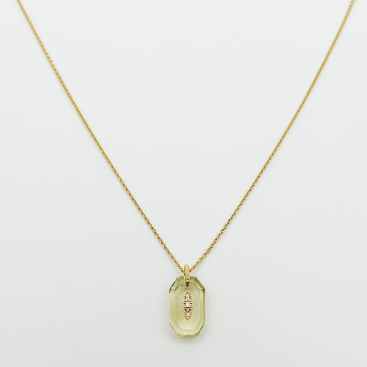 Collier Inside 2 Chaîne - Quartz Lemon