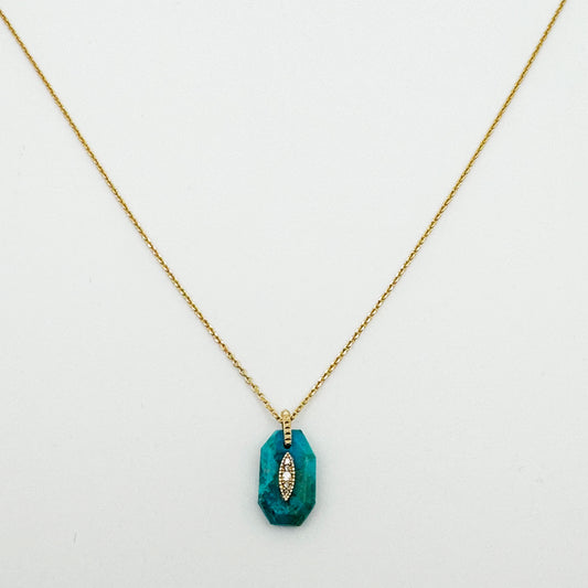 Collier Inside 2 Chaîne - Turquoise