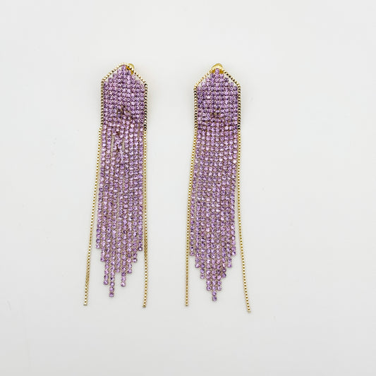 Boucles d'Oreilles Madison Violet