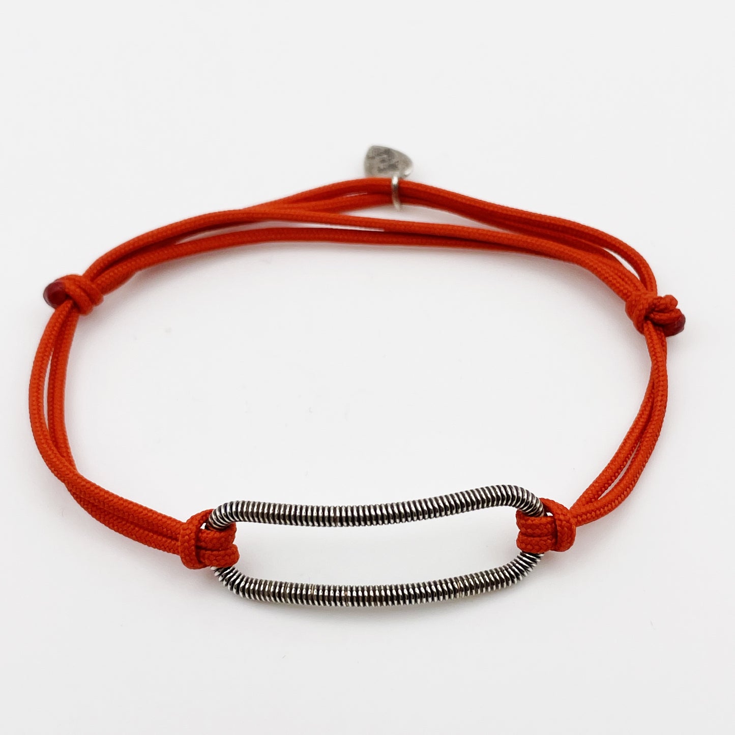 Bracelet Ovale en Corde de Basse Orange