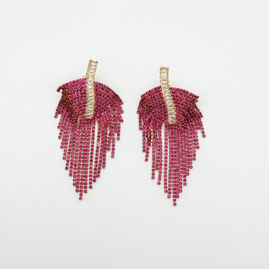 Boucles d'Oreilles Phoebe Fushia