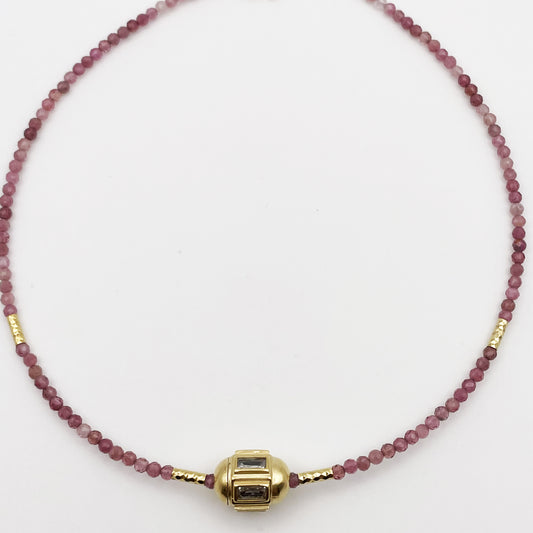 Choker Taly Tourmaline Rose