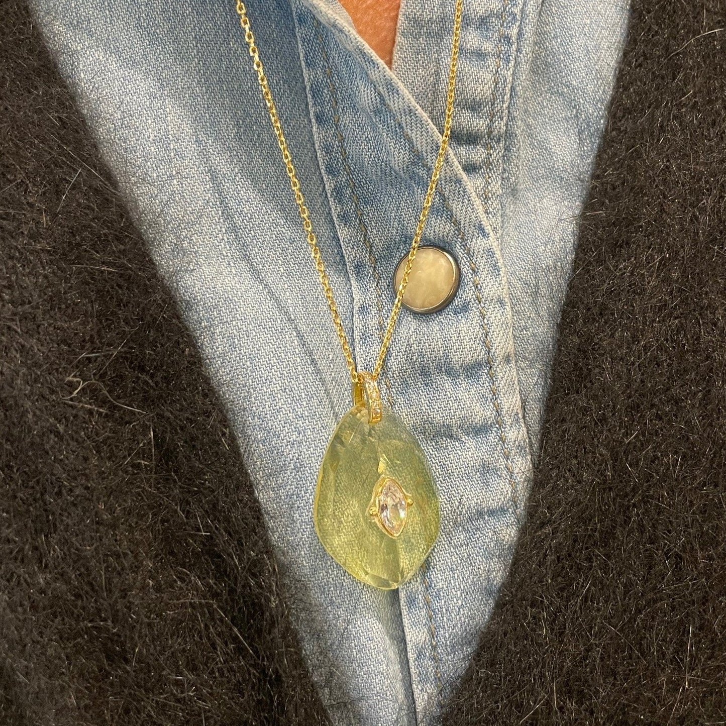 Collier Mirage Chaîne Quartz Lemon